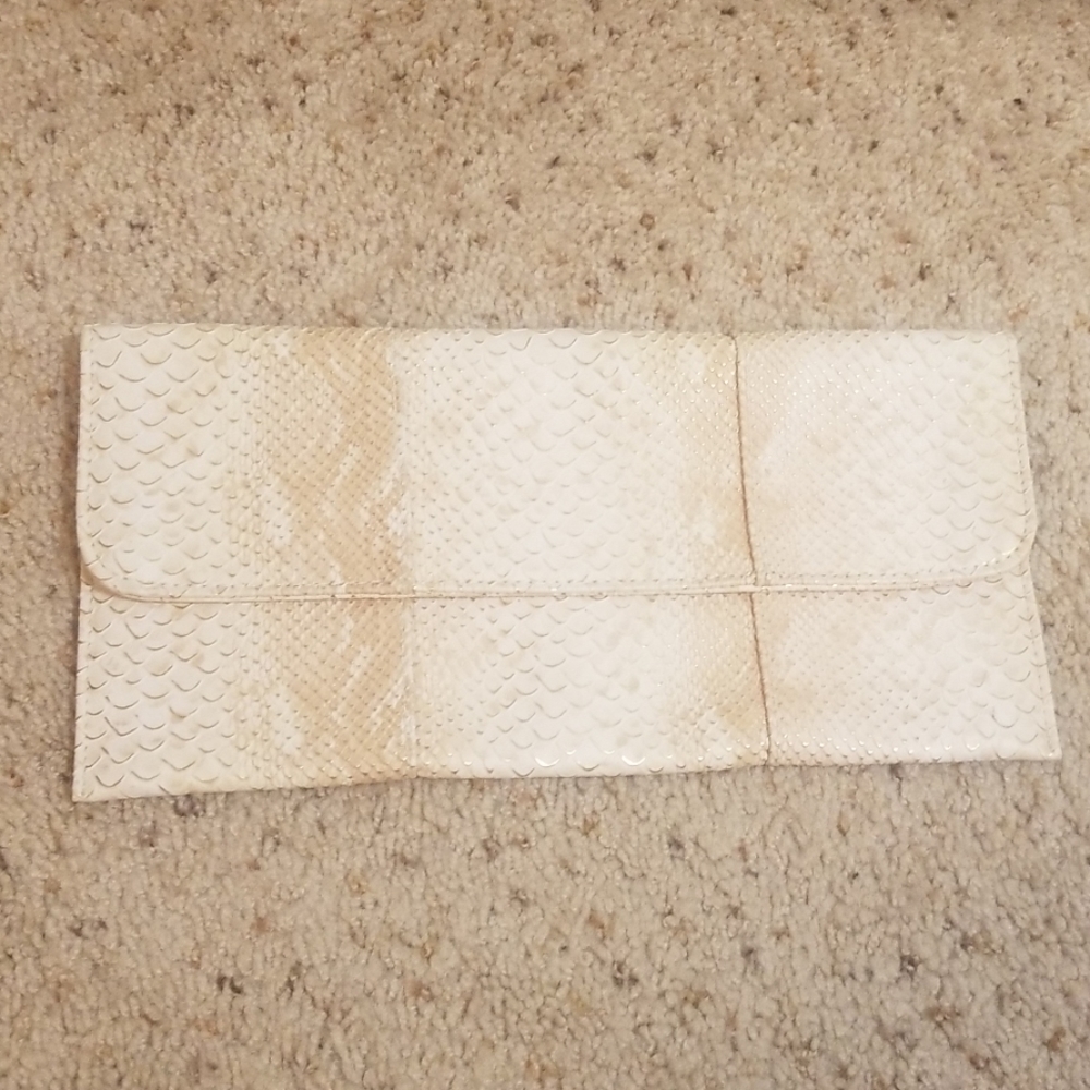 Cream Gold Clutch